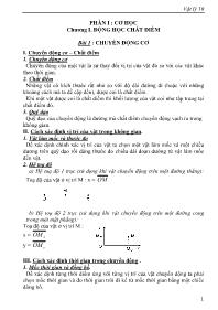 Giáo án Môn vật lý 10 - Bài 1  Chuyển động cơ